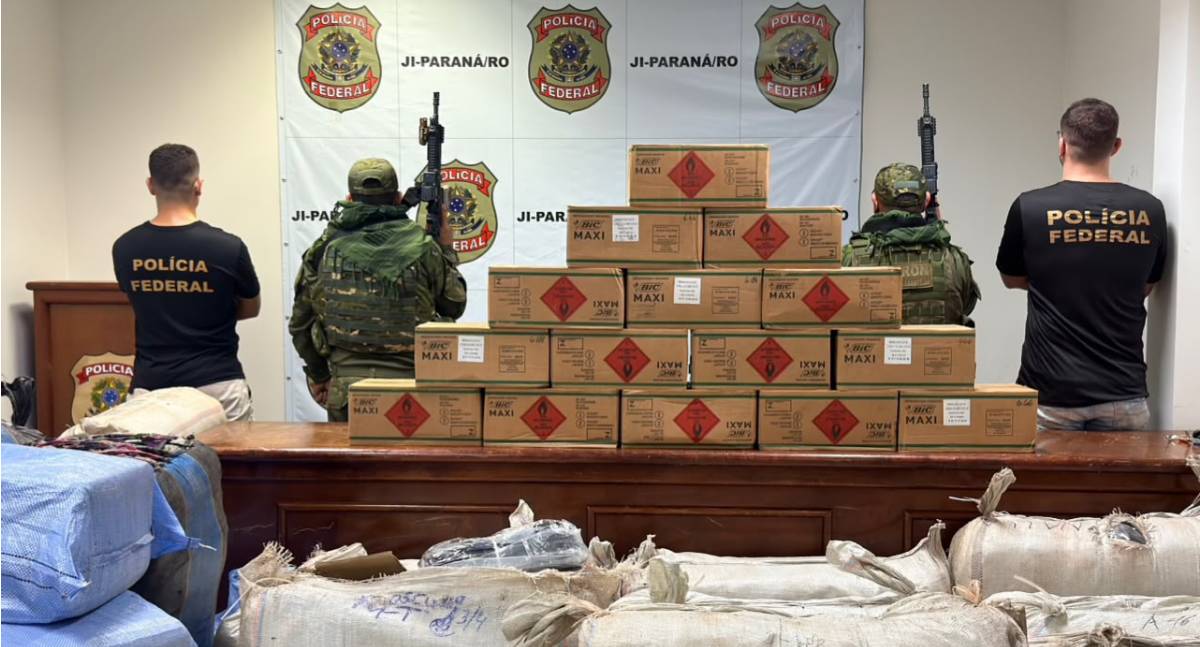 BPFRON apreende mais de trinta e cinco mil mercadorias estrangeiras ilegais em São Miguel do Guaporé
