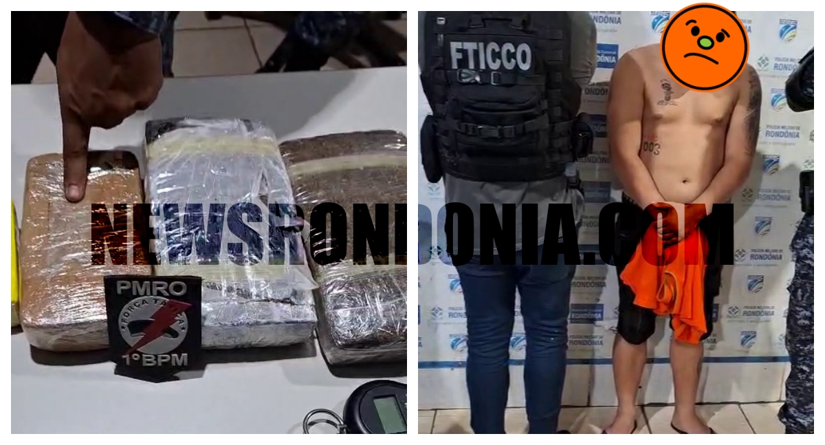 Jovem é preso por tráfico de drogas no bairro Triângulo, em Porto Velho