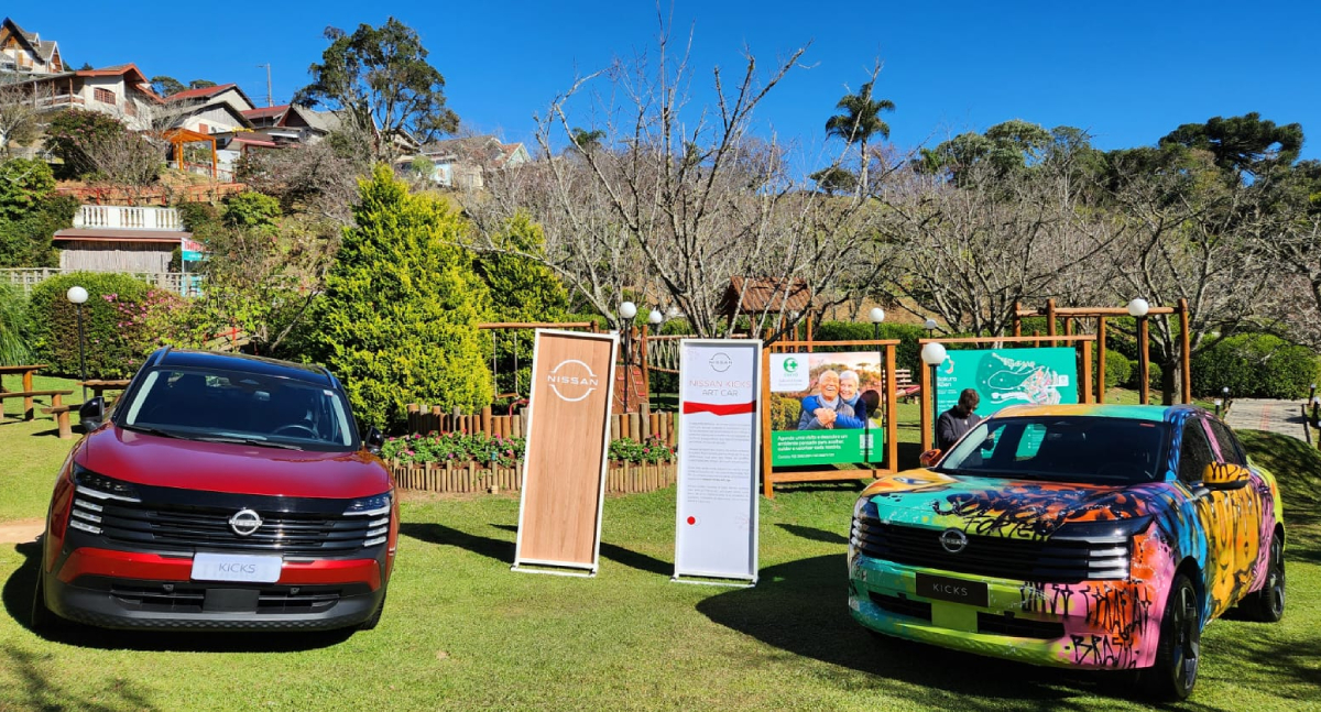 Nissan Kicks Art Car transforma SUV em uma tela sobre rodas