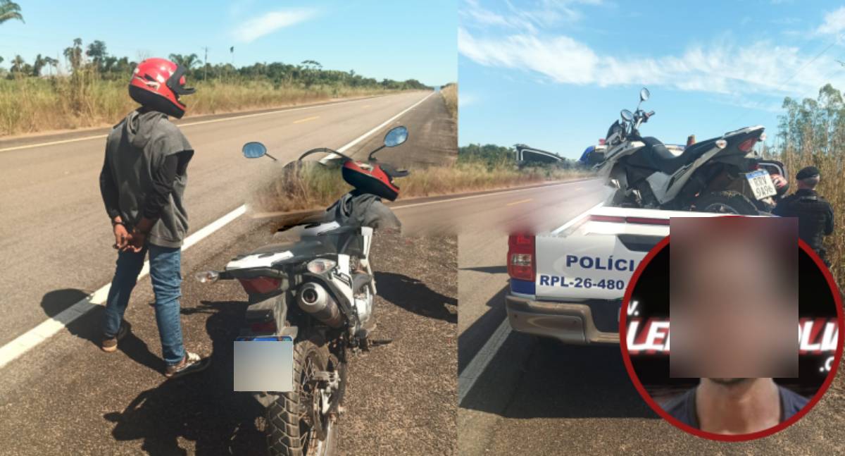 Polícia recupera moto furtada e prende suspeito em RO