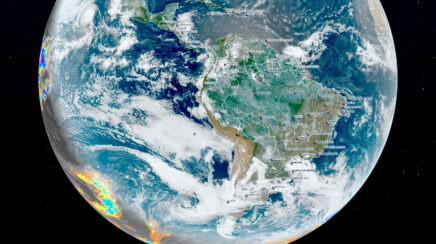 Satélite GOES-16 indica predomínio de sol entre nuvens em Rondônia; pancadas isoladas podem ocorrer durante a tarde