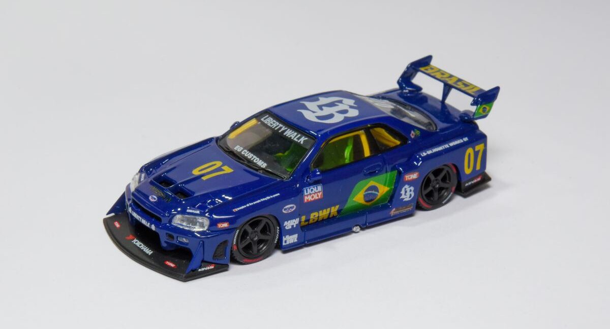 Nissan GT-R R34 em escala 1:64 conquista prêmio no Salão Diecast