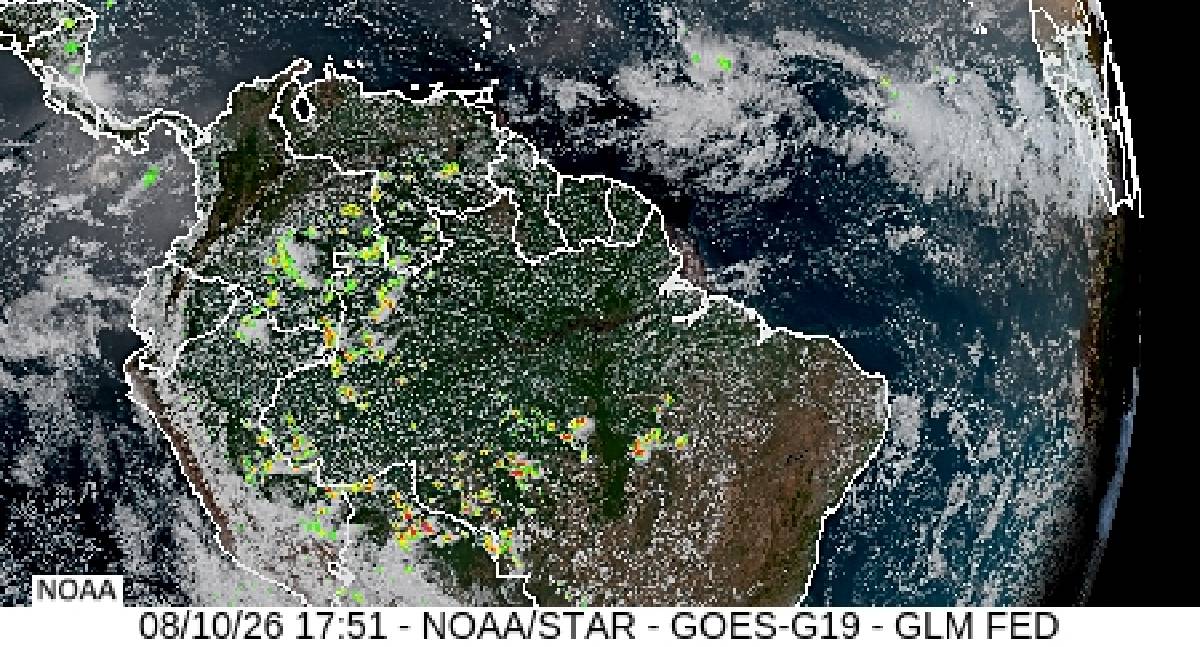 Rondônia tem instabilidade e risco de temporais nesta segunda-feira