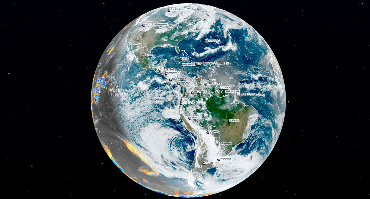 GOES-19 e GOES-16 indicam chuva pela manhã e pancadas à tarde em Rondônia, com possibilidade de trovoadas
