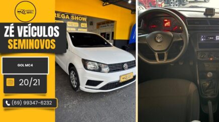 Volkswagen Gol MC4 2021 Econômico e Baixa Quilometragem na Zé Veículos