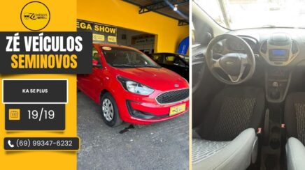 Ford Ka SE Plus 2019 Econômico e Completo na Zé Veículos