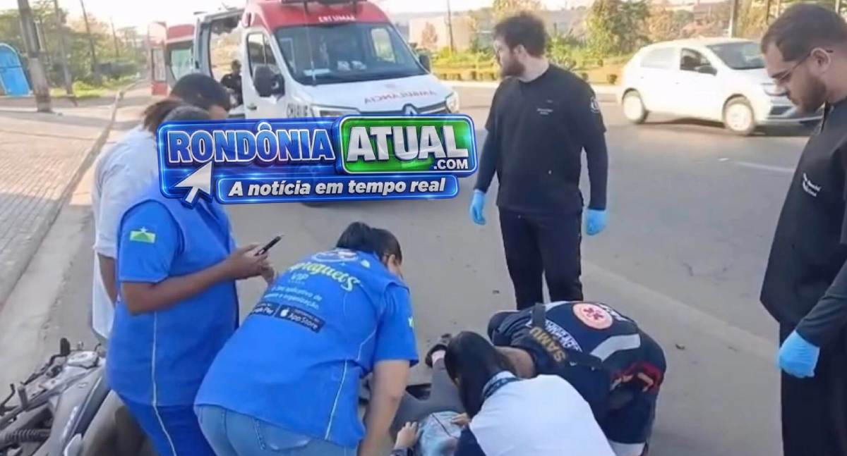 Acidente de trânsito deixa ciclista ferida após colisão com motoneta na BR-364