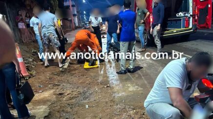 Acidente entre moto e picape deixa ferido em RO