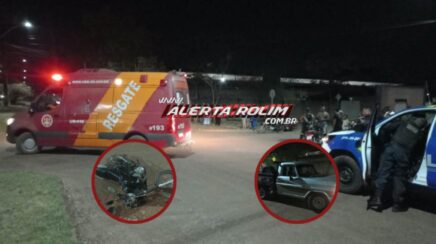 Acidente entre motocicleta e caminhonete deixa duas pessoas gravemente feridas em RO