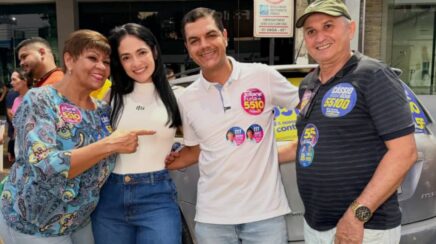 Adesivaço de Cássio Gois reúne apoiadores e movimenta a Avenida Porto Velho em Cacoal