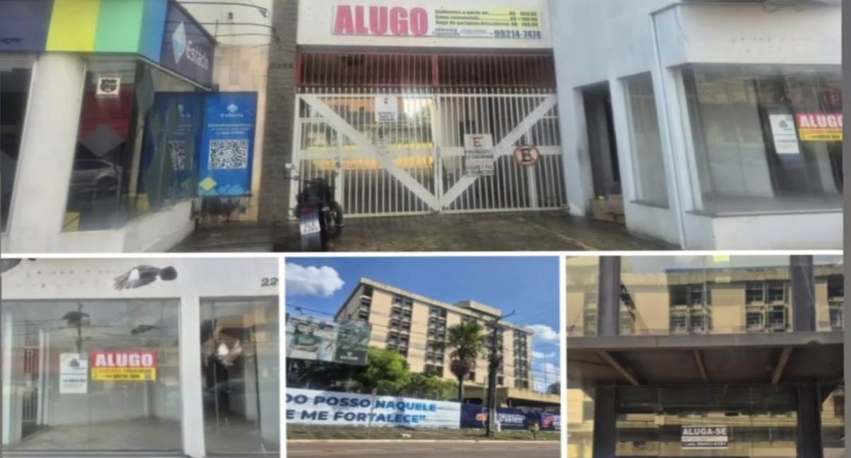 Avenida Carlos Gomes, um dos retratos da falência do comércio em Porto Velho: Centenas de lojas fechadas e clientes que desapareceram!