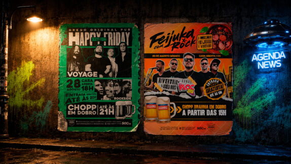 Agenda News: Voyage, Rockside e Rivertrio agitam o Grego Pub