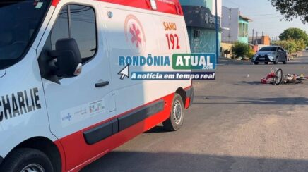 Colisão entre bicicleta elétrica e motocicleta deixa duas mulheres feridas em RO