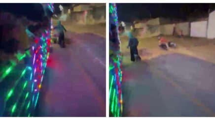 Motociclista morre após cair na frente de Carreta Furacão [Vídeo]