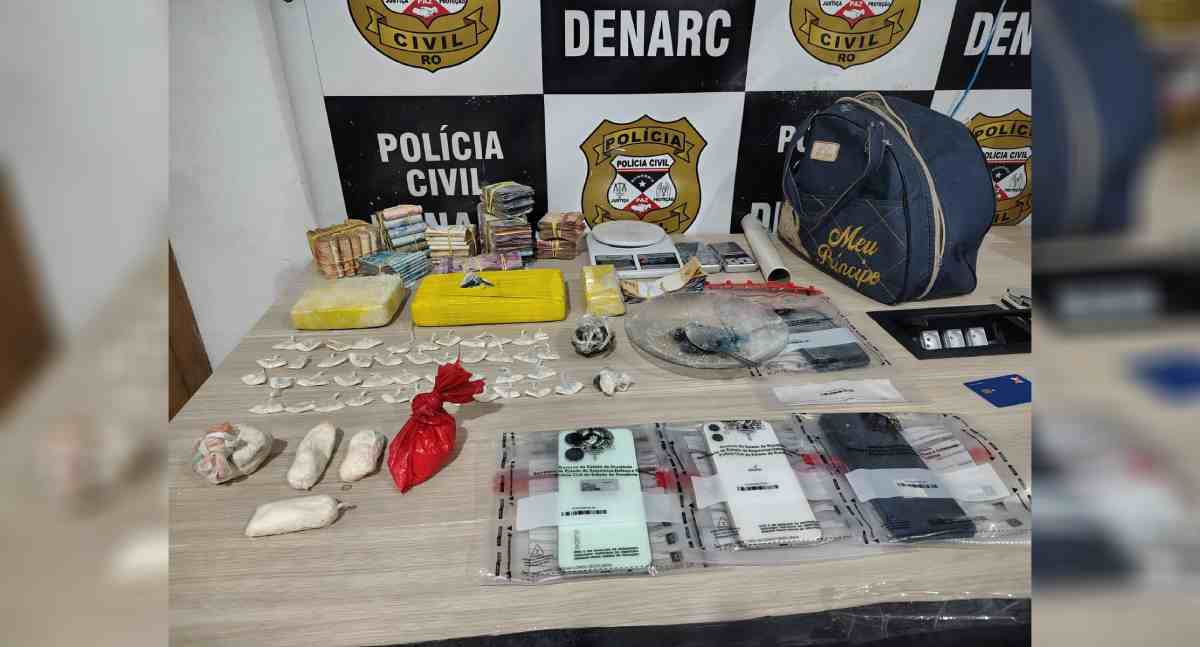 DENARC prende suspeito com drogas e R$ 31 mil no bairro Nacional, em Porto Velho