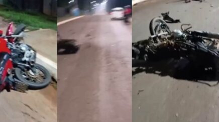 Grave acidente entre caminhonete e duas motos deixa dois mortos em rodovia de Rondônia