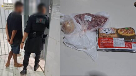 Homem é preso após furtar mercado e agredir funcionário com celular em Porto Velho