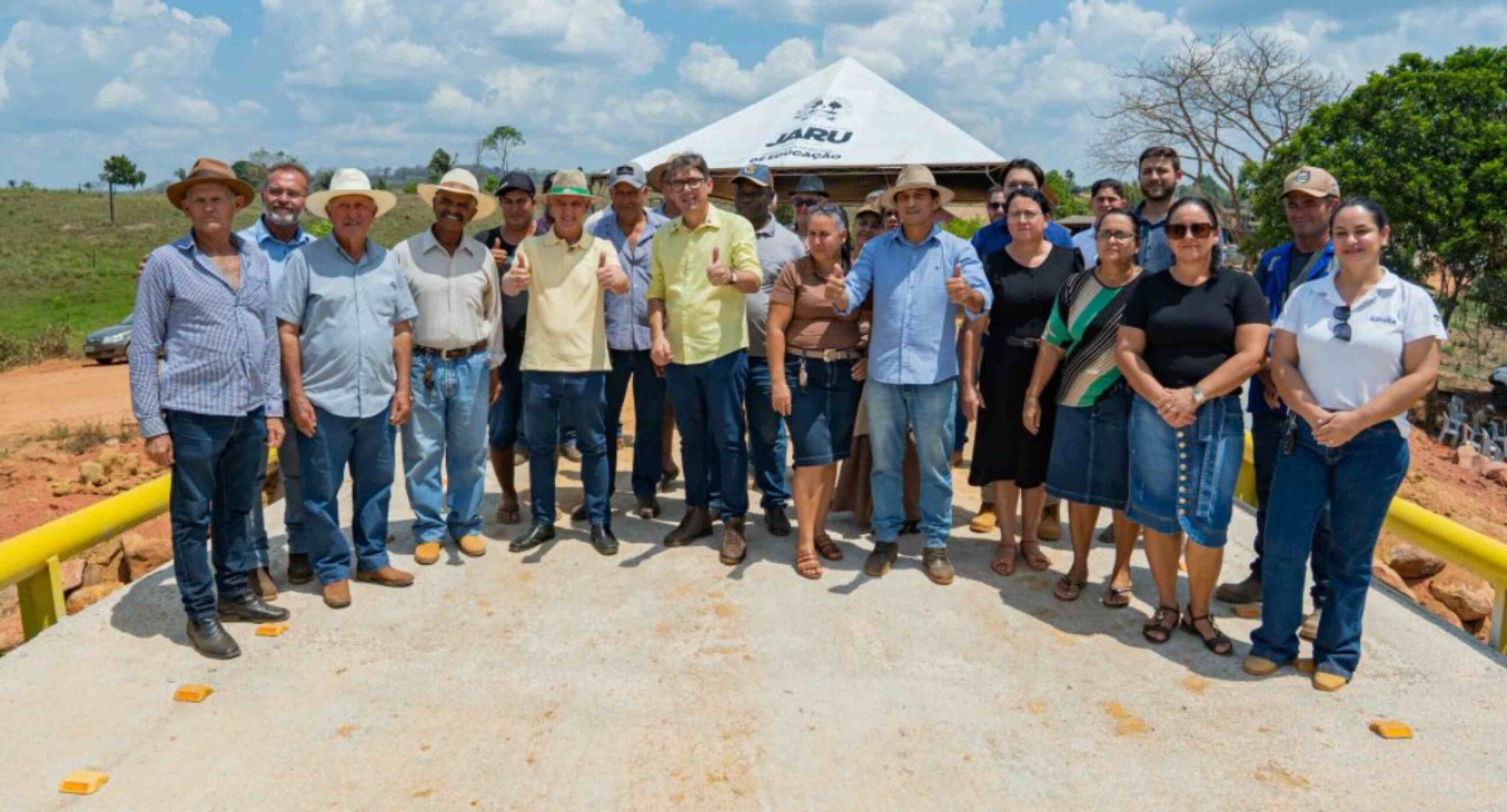 Jaru inaugura ponte de concreto sobre o Rio Passaqual