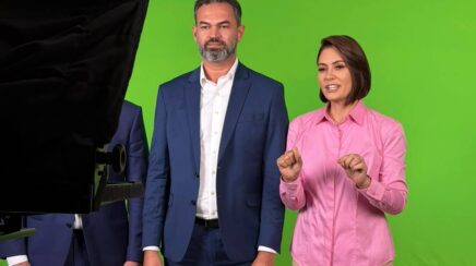 Michelle Bolsonaro depõe a favor de Bruno Scheid em ação eleitoral