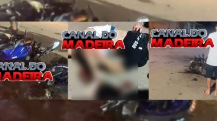 Motociclista fica gravemente ferido em colisão com carro na Rua Tancredo Neves em RO