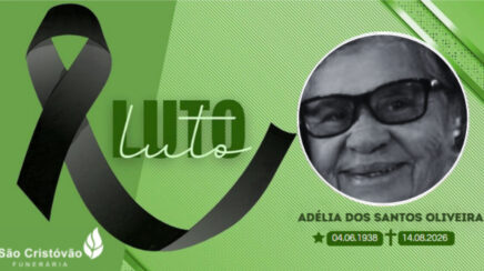 Nota de Pesar:  Adélia dos Santos Oliveira