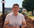 Pedro Geovar acompanha obras na Rua Aquiles Paraguaçu