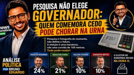 Pesquisa não elege Governador: Quem comemora cedo pode chorar na urna