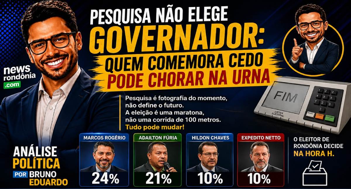 Pesquisa não elege Governador: Quem comemora cedo pode chorar na urna