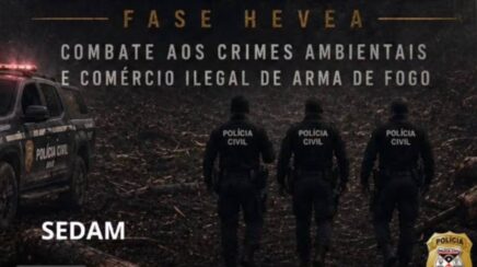 Polícia Civil deflagra Operação Escudo de Cinzas para combater crimes ambientais e tráfico de armas em Rondônia