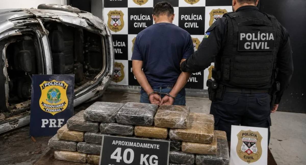 Polícia Civil prende suspeito de envolvimento com carga de 40 kg de drogas em Vilhena