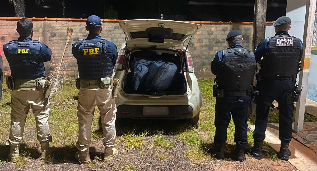 PRF e PM apreendem mais de 160 quilos de skunk em Seringueiras