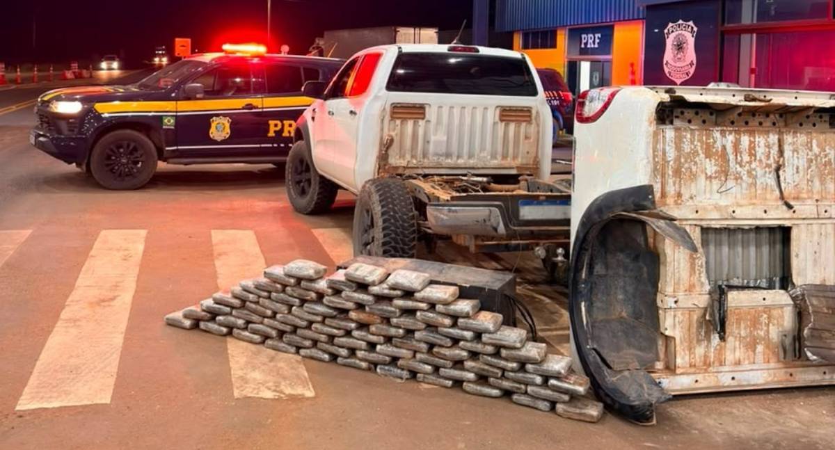 PRF em Rondônia apreende quase 100 kg de “supermaconha” escondida em compartimento oculto de caminhonete