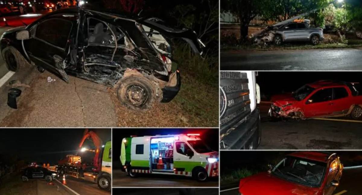Quatro acidentes em sequência na BR-364 deixam feridos e uma vítima fatal em RO