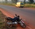 Queda de moto deixa motociclista ferido em zona rural de RO