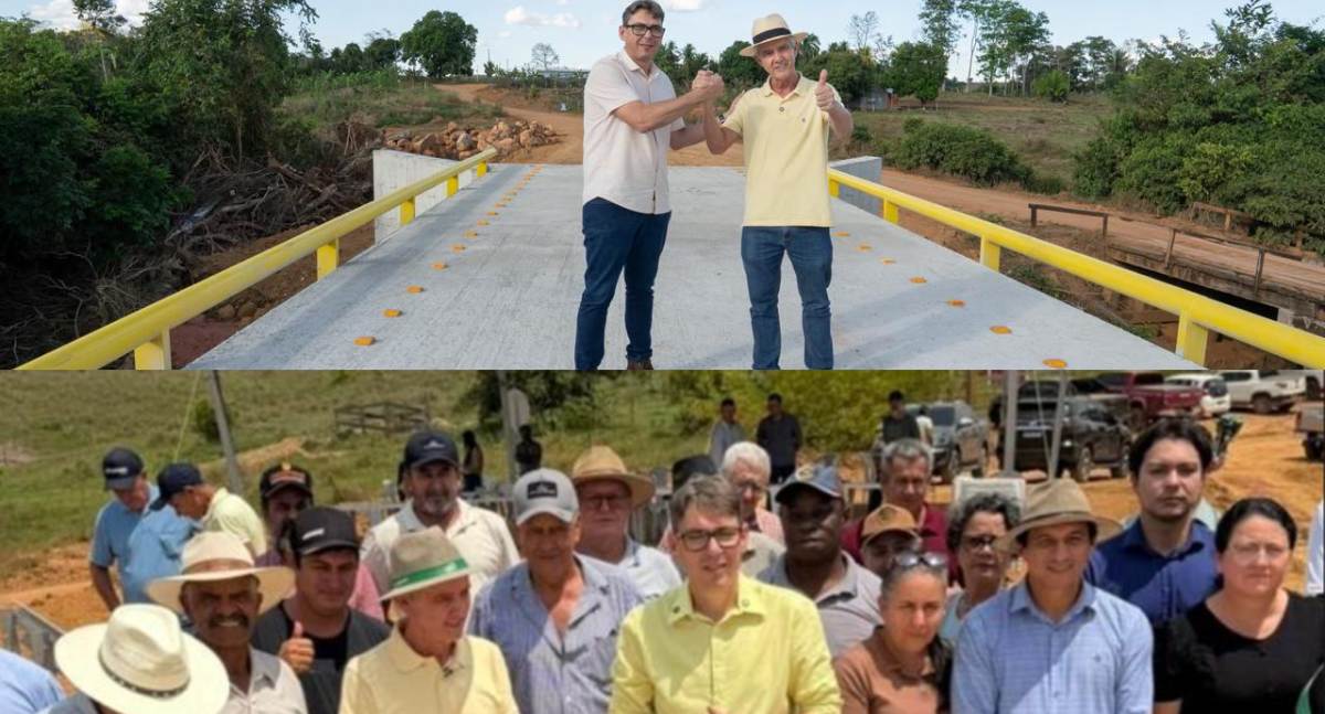 Senador Bagattoli inaugura a primeira ponte de concreto e aço de Jaru