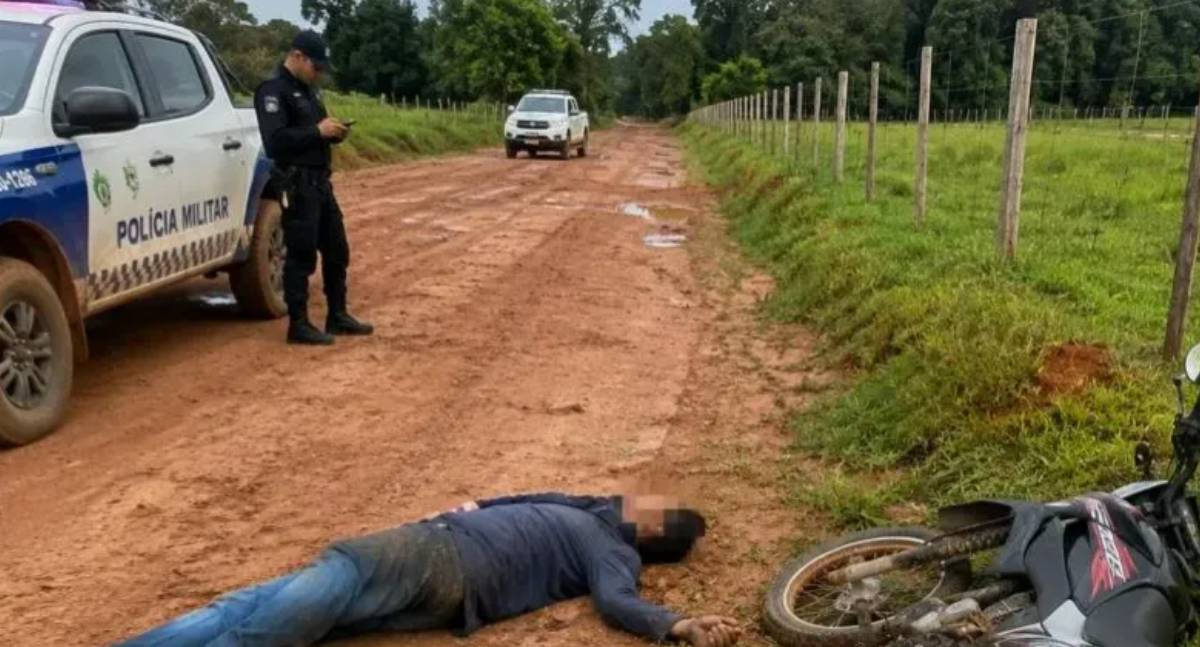 Trabalhador morre após sofrer possível mal súbito enquanto conduzia motocicleta na zona rural de RO