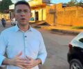 Vereador presencia acidente e cobra recuperação da Rua Maldonado