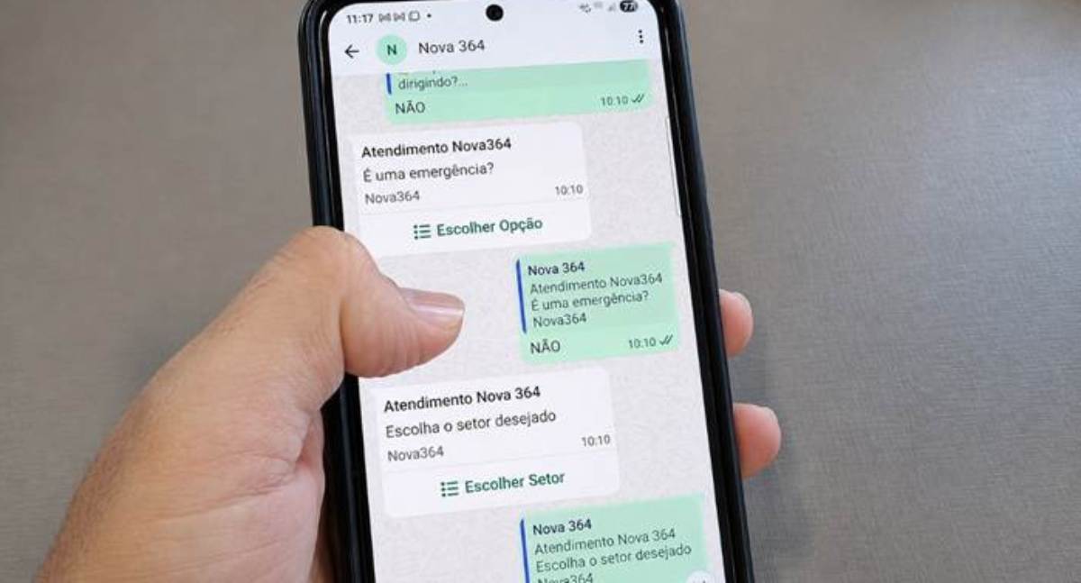 0800 da Nova 364 agora funciona também no Whatsapp