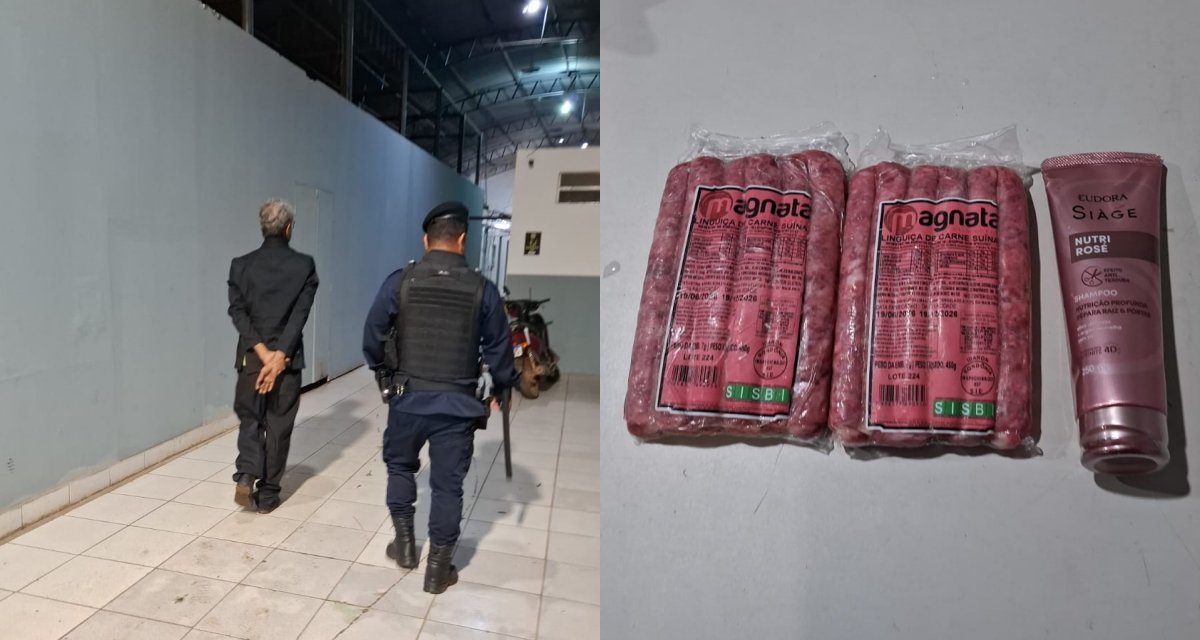 Idoso é detido após furtar alimentos em Porto Velho