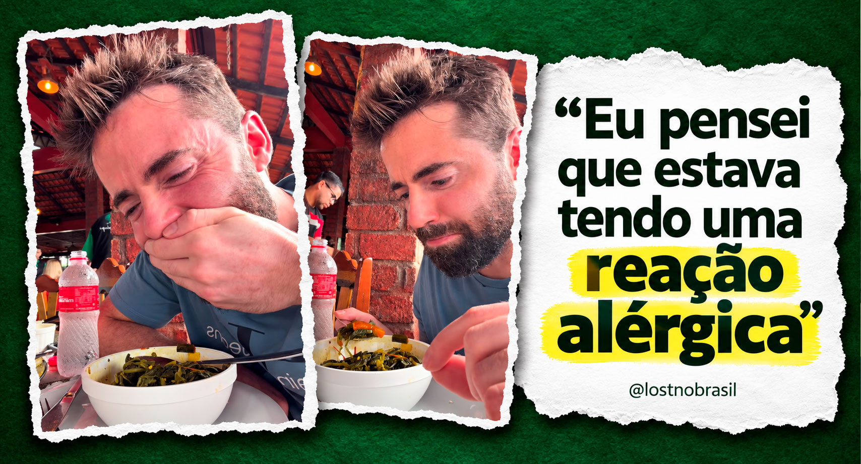 Turista americano prova caldeirada com jambu em Porto Velho e leva susto com dormência
