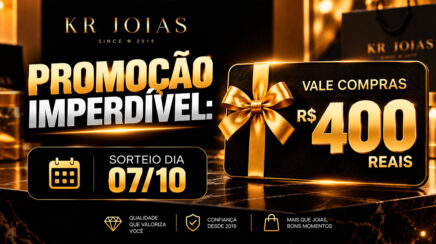 Quer R$ 400 em compras na KR Joias? Veja como concorrer