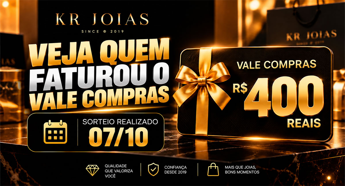 Waldir Junior ganha vale-compras de R$ 400 da KR Joias