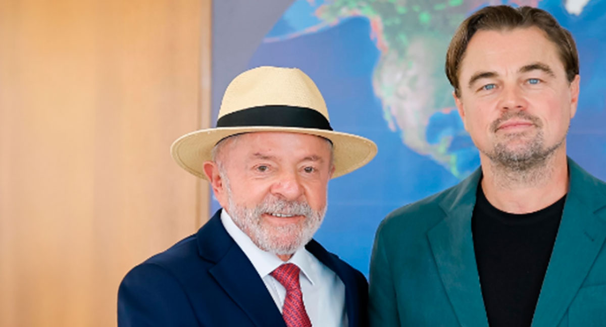Lula recebe Leonardo DiCaprio no Planalto para discutir mudanças climáticas e proteção ambiental