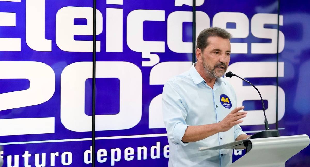 Hildon Chaves durante atividade de campanha para o Governo de Rondônia.