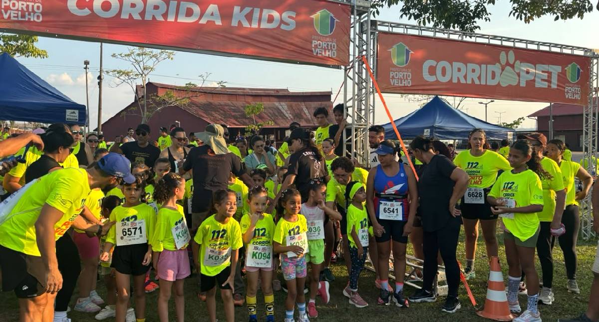 Corrida Kids e Corrida Pet reúnem famílias nas comemorações de Porto Velho