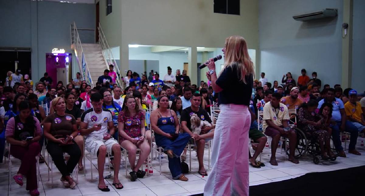 Ieda Chaves participa de caminhada de campanha eleitoral em Porto Velho.