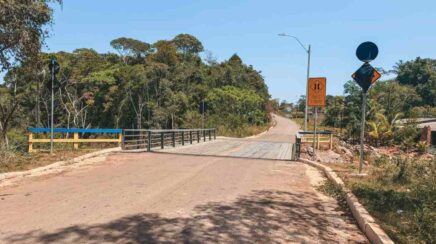 Lombadas serão instaladas na ponte da Estrada de Santo Antônio