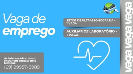Clínica Médica Dra. Andréia abre duas vagas de emprego