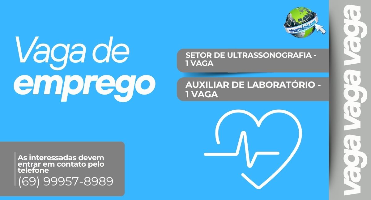 Clínica Médica Dra. Andréia abre duas vagas de emprego