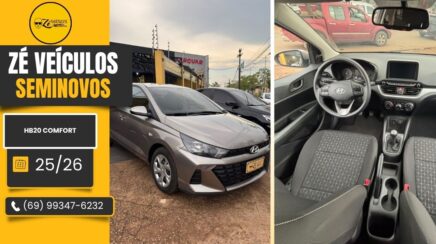 Hyundai HB20 Comfort 2025 Com Apenas 12 Mil Km na Zé Veículos